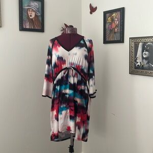 Nicole by Nicole Miller multi colored modern print dress sale